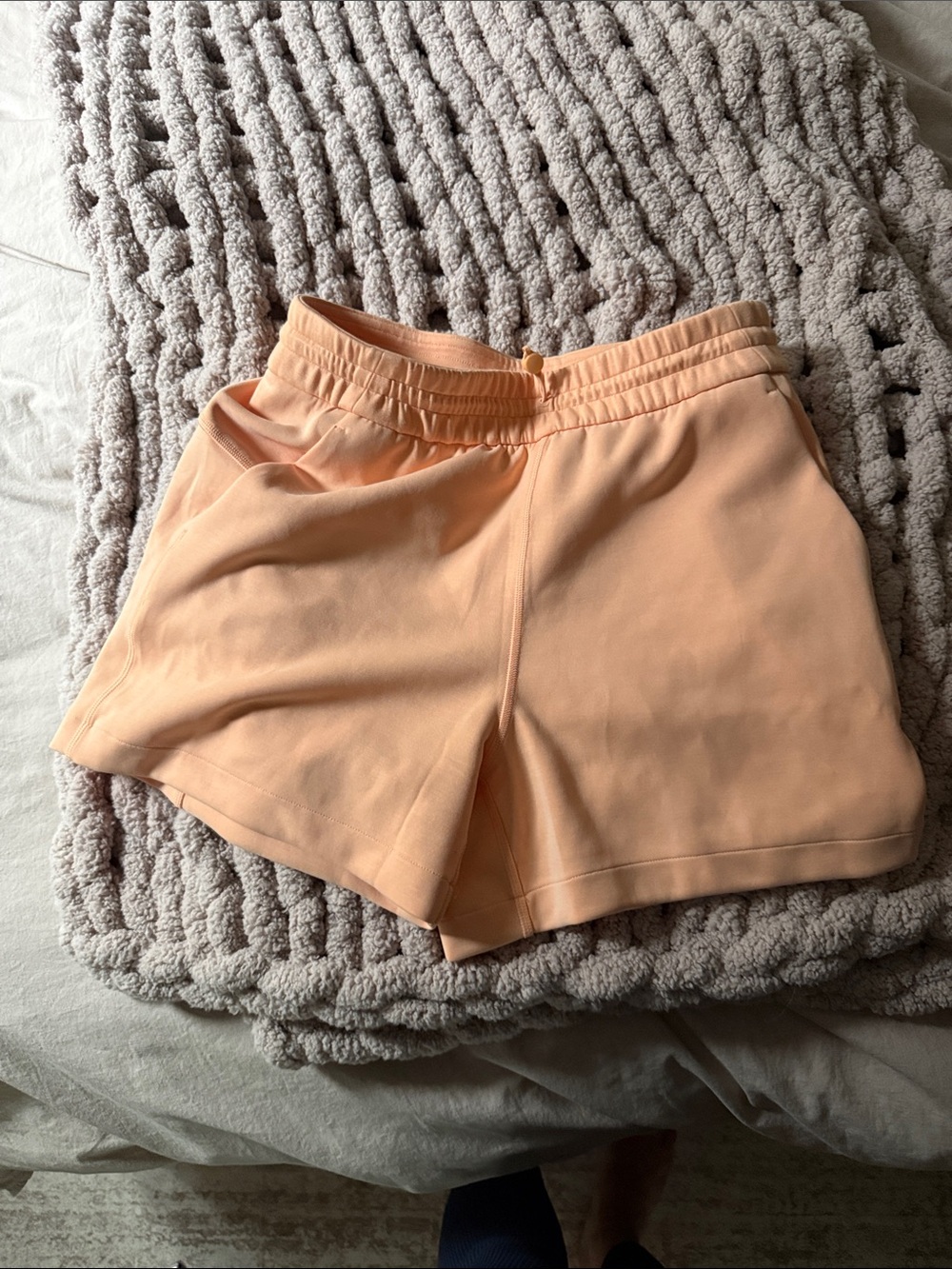 lululemon athletica Peach Athletic Shorts with Elastic Waistband